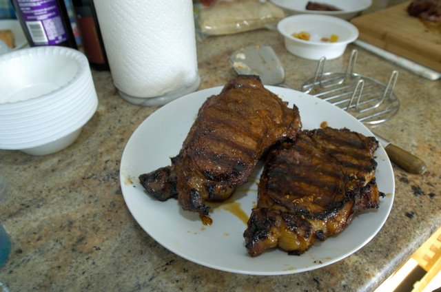 Ribeyes off the grill