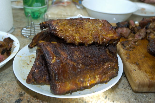 babybacks from the smoker