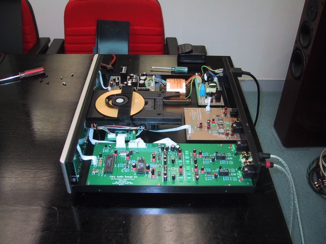 Right view, showing analog board in foreground