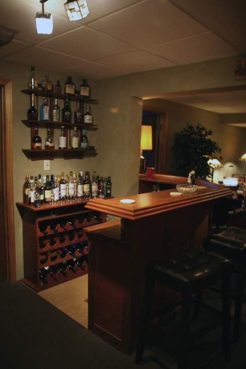 the bar