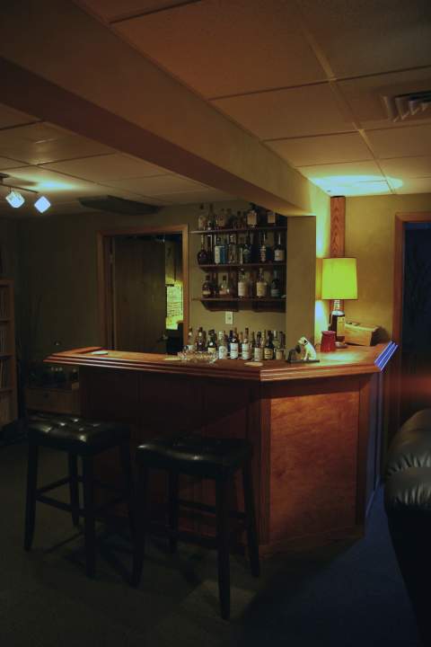 the bar