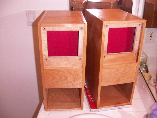 BK10 cabinets drying in the bathroom.