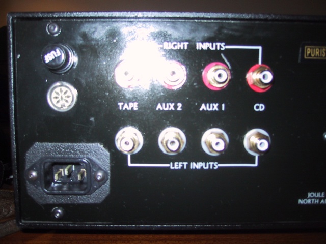 Close up of inputs