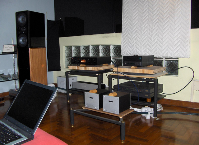 The chopping block is now beneath the preamp. Sounds good.