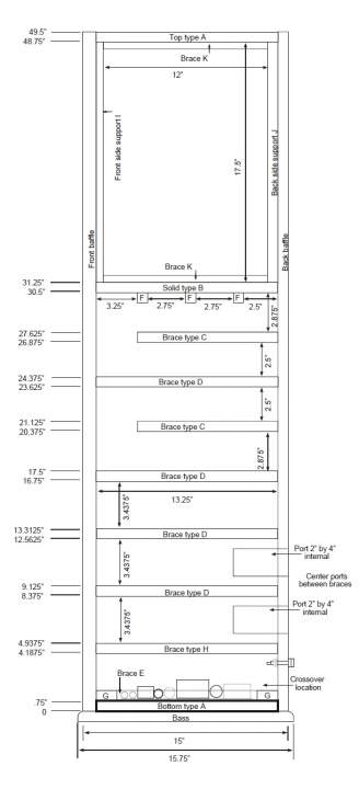 OB-5 Drawing showing bracing