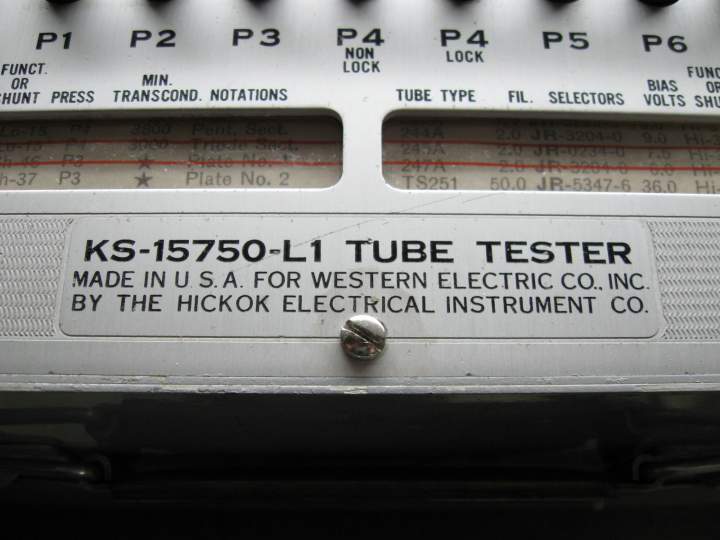 KS15710 -L1 made by Hickok and similar to 539C