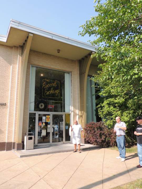 The Record Exchange--where Sturg, Joe and Mark try to get out of the sun