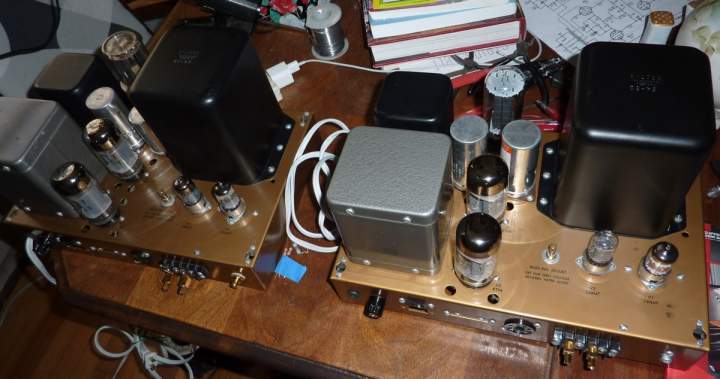 Heathkit W-5m, pair monoblock, best amps I have owned.