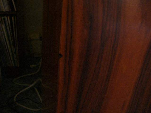Nick in veneer up close
