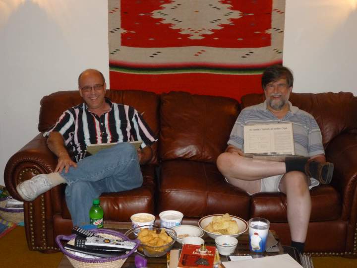 Joe and Ken digging some Ramones.