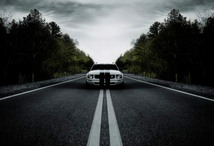 Wife's Stang (artsy fartsy)
