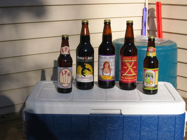 Beer from Middle Ages Brewing...thanks Dave!