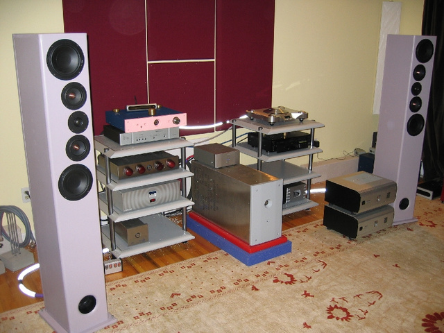 System with Red Wine modded Teac