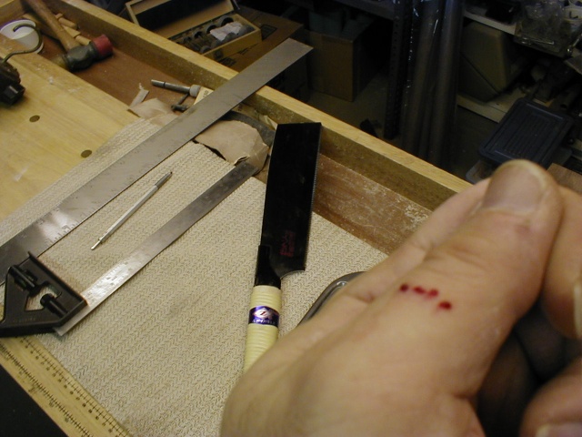Damn those saws are sharp!