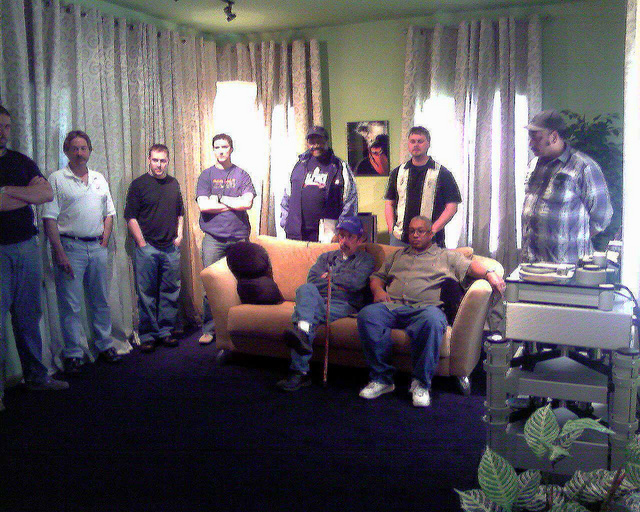 All of the GAS guys listening to tunes on the $200k system