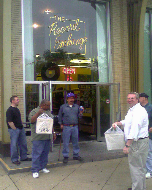 Just outside of the Record Exchange