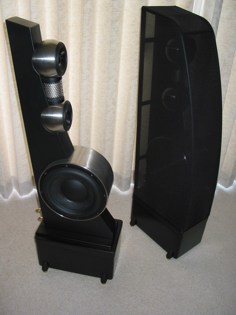 Gallo Ref3.1 speaker and stands, stands and spike add extra 7 inches