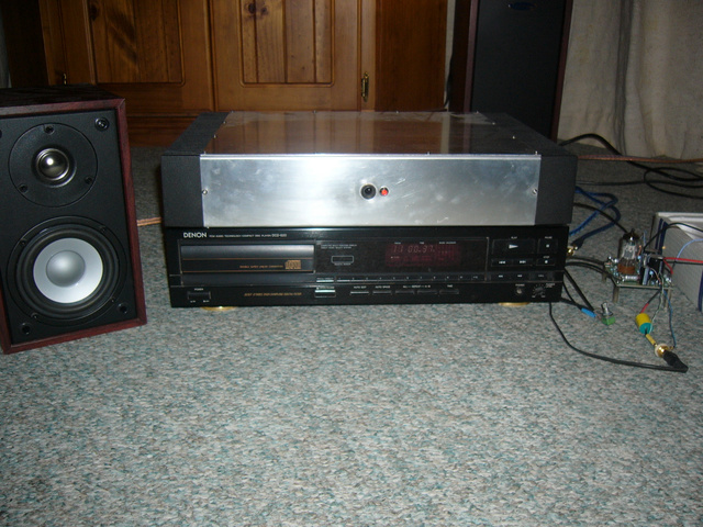 my dirty old denon circa 1988, the aksa makes it sound good