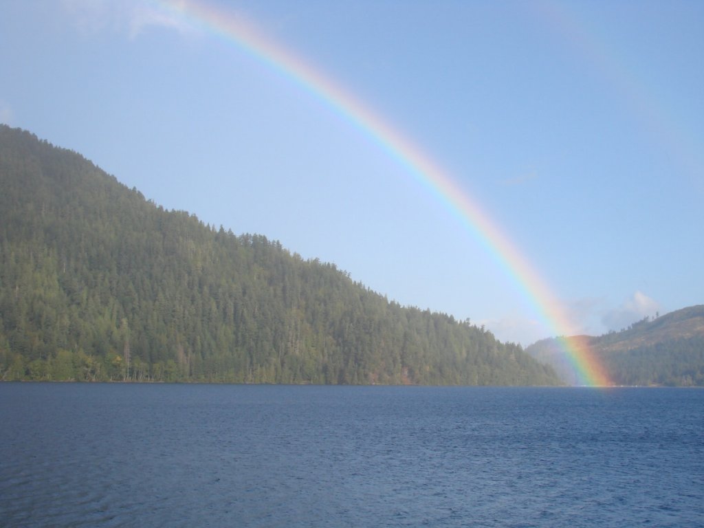 End of the Rainbow at Crescent Lake, Olympic NP