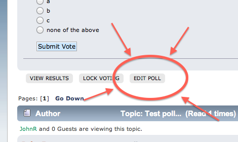 Editing poll