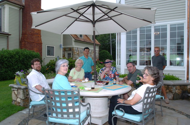 We are just hanging out Jim's backyard