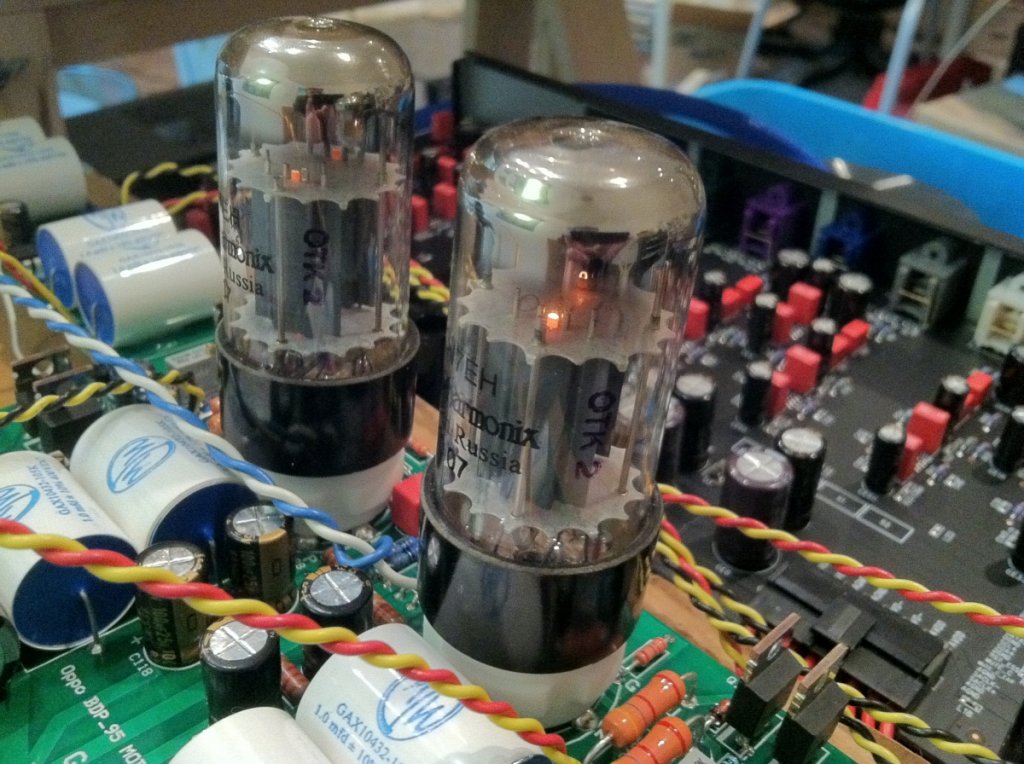 6SN7 tube stage in BDP 105 Mod.