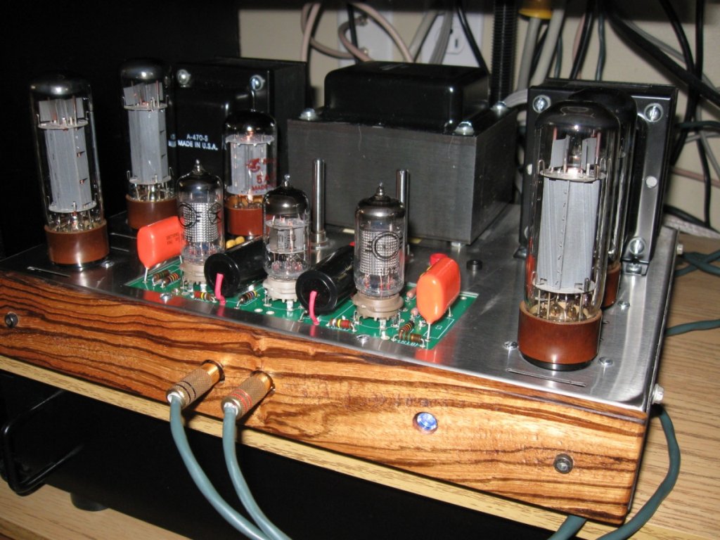 Triode Electronics ST70 with new board, EF86 input tubes and 6922 driver.