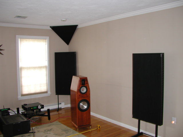 Right side of room with Realtraps Mintraps and Tri-Corner 8/4/06