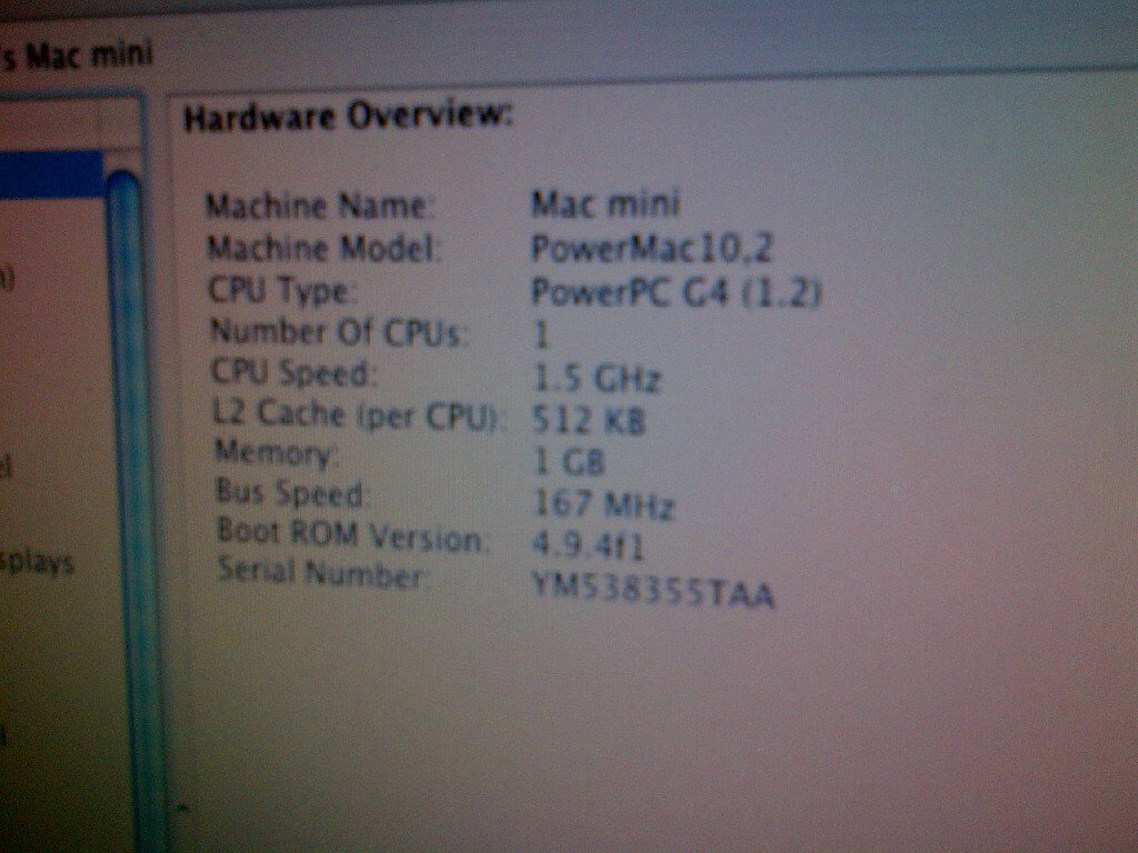 Mac specs