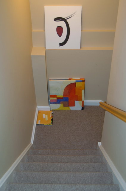 Stairway leading to the main listening room