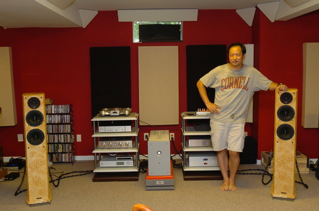 Phil with his main setup downstairs