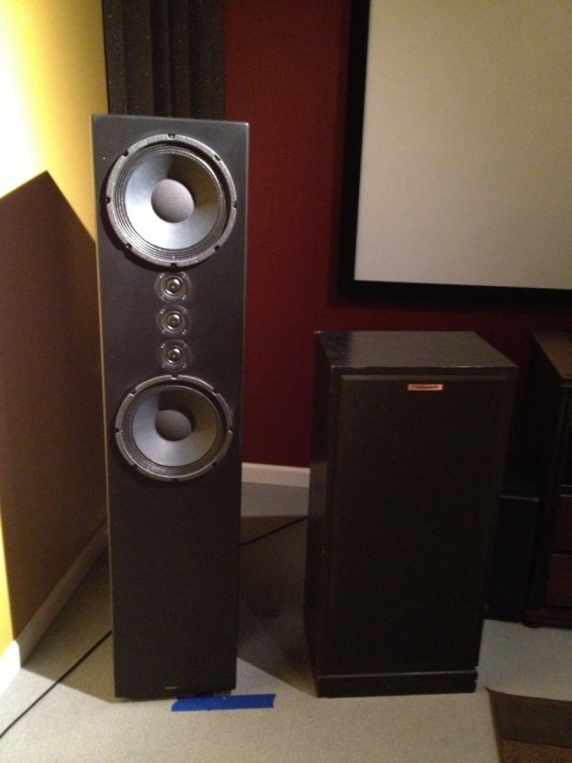 Dragons towering over my modded Klipsch Fortes
