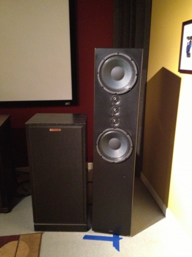 Dragons towering over my modded Klipsch Fortes