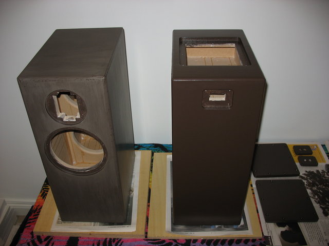 SSR Sealed Boxes - WIP - Crossover is mounted on a trapdoor that fits into the bottom of the speaker in a separate sealed cavity.
Binding posts are fitted to small trapdoors that fit into the back of the crossover cavity.