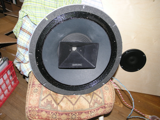 Altec 604-8L tweaked by Iconic manufacturing - as titled, placed quickly, for a low down listening to hear what all the fuzz with Coaxial, Altecs were all about.

It was an epiphany for what I believe voice and high frequencies sound like. It makes all other speakers I have heard sound like children's toys and I mean, even really expensive speakers and set ups. This was done on free air and still, it sounded ravishing. Lively,without being harsh. Amazing. When I put then on baffles, holy, I should get a helmet and strap myself.