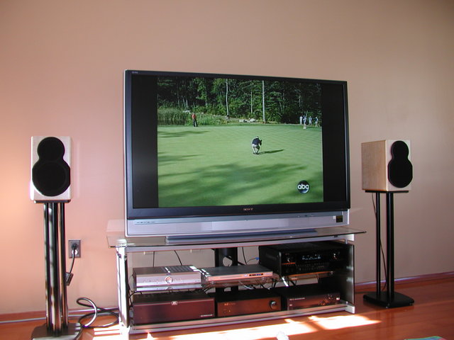 Family room system from left part of main couch