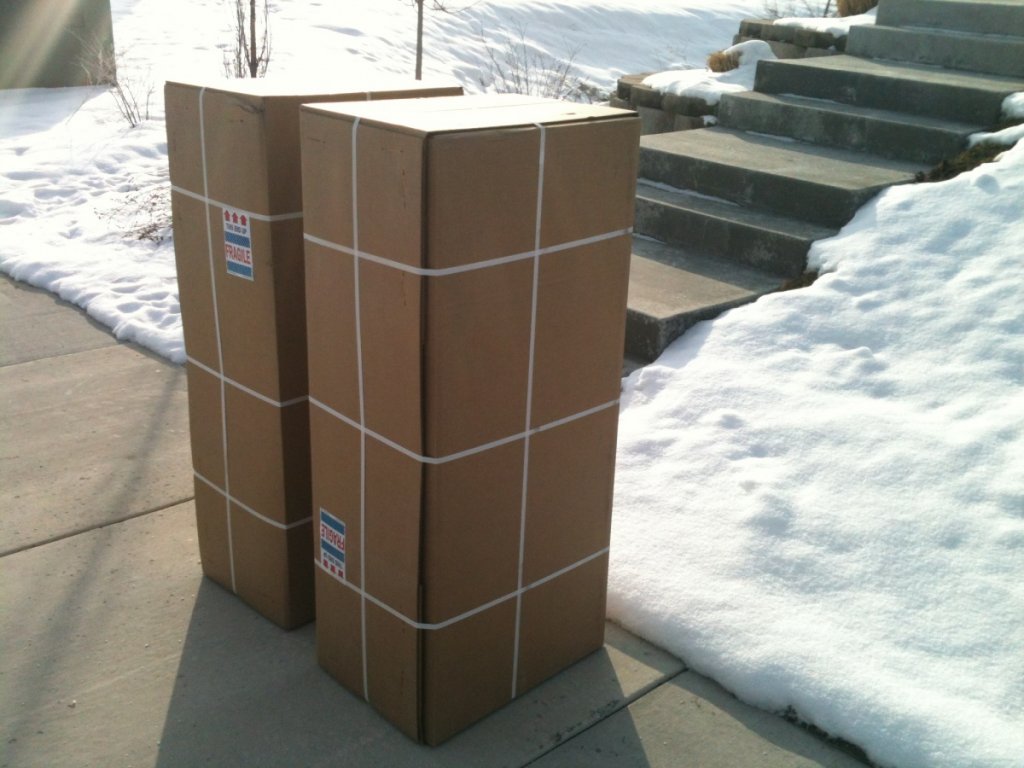 Waiting on the sidewalk