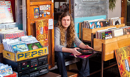 Parker Macy at his Creme Tangerine store in Costa Mesa.