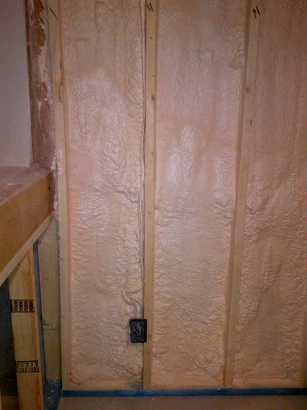 Spray by the stairs