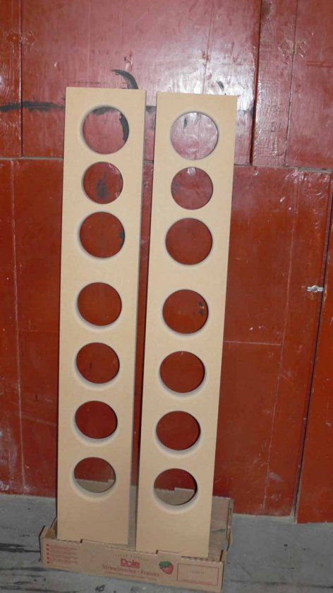 Rear of front baffles, 7/8