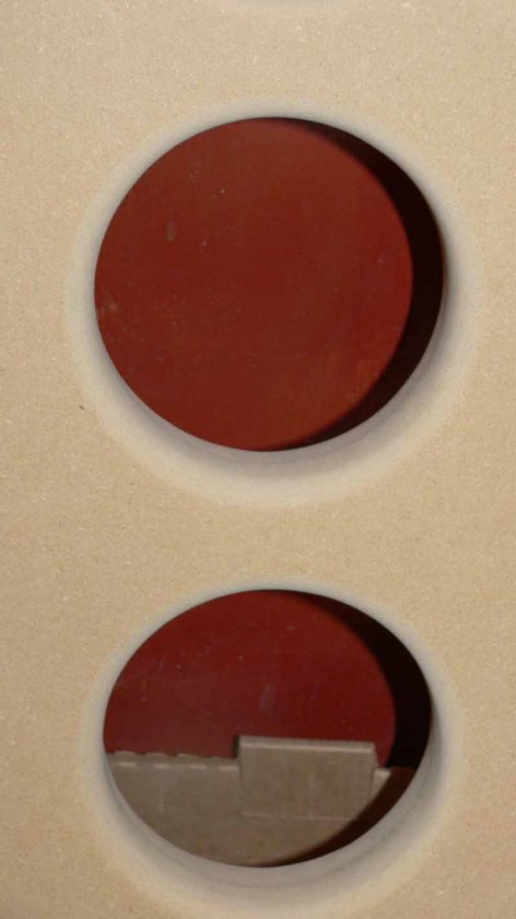 Close up of round over