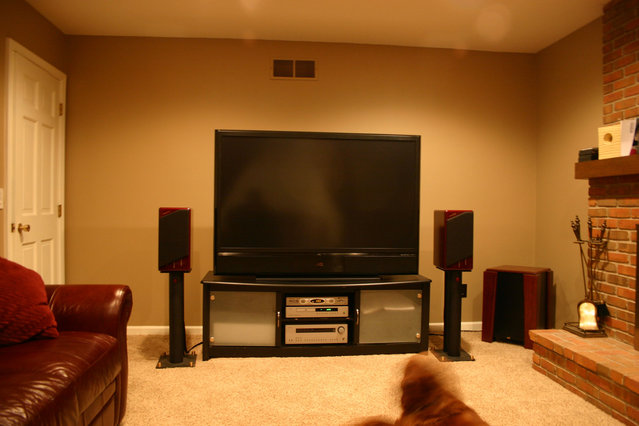 JVC D-ILA 1080p, Merlin TSM-MX's, ACI Titan II sub