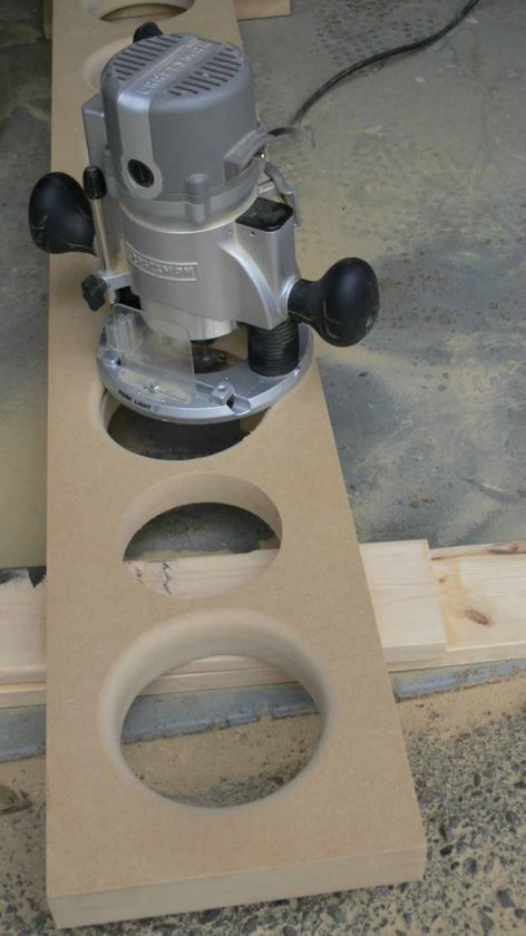 Cutting the slots to run wires