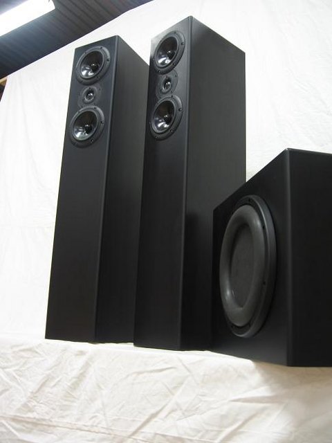 GR Research AV/3 & PR Sub combo in satin black