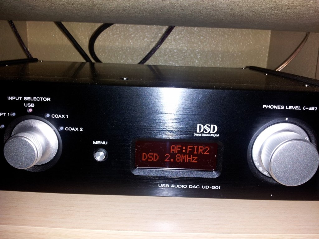 Teac UD-501 dac Playing DSD files