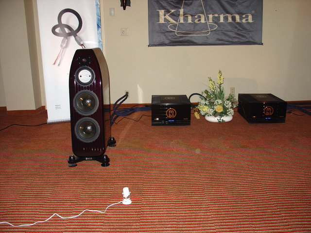 Kharma speakers w/ Mbl amp