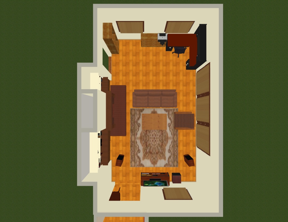 Short wall layout