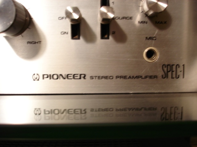 look it's, a pencil sharpener. - pioneer spec-1 preamp.