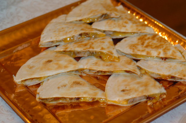 Chef for the Night home made Chicken Cesedia[sp]