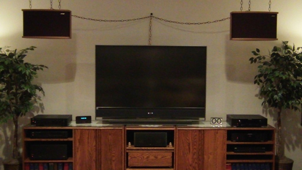 Full-frontal A/V. Yes, it's two, two, two rigs in one (room). I have an adjacent family room that used to be my main 2-channel room, but the 901's in the man-cave over-took that system (RBH/Onkyo) in the pecking order.